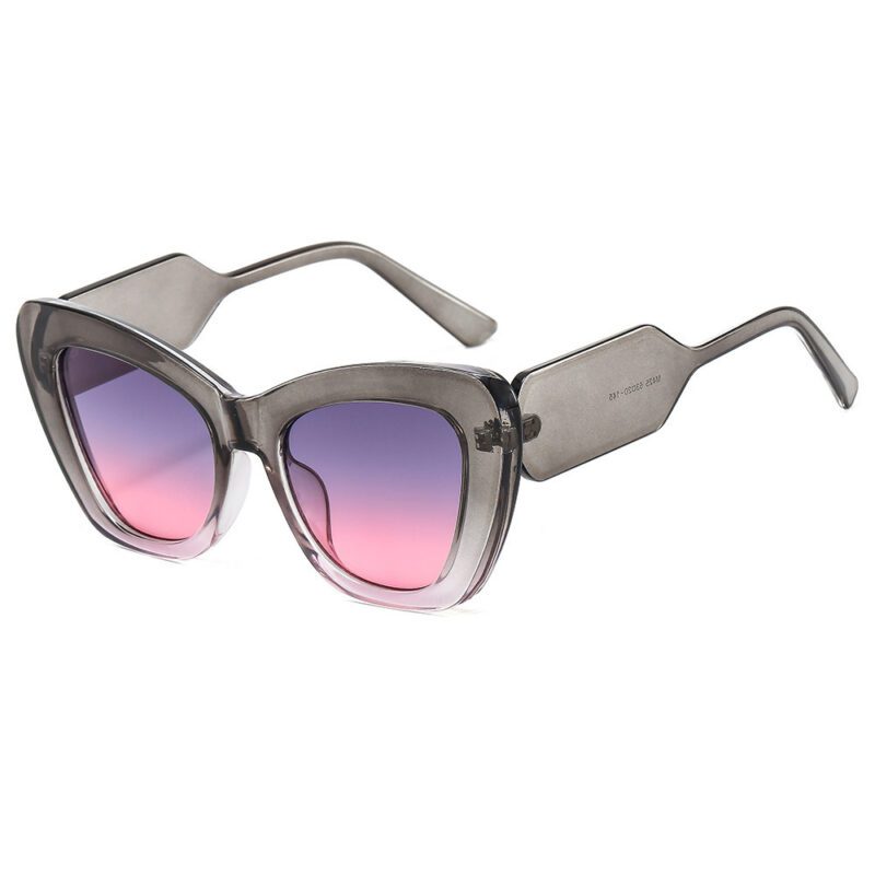 Plain Contrast Color European And American Sun Glasses - Image 9