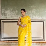 Yellow Kachi Saree