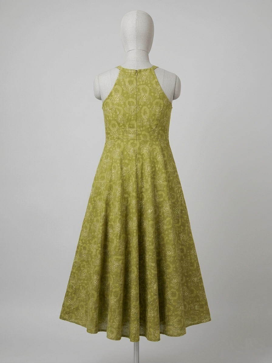 Designer Cotton Printed Full Length Gown by Radha Fashions - Image 3