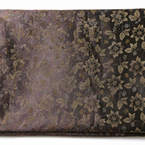 Mehandi Floral Brocade Cotton Blouse Fabric (1 Meter)