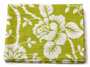 Mehandi Floral Printed Cotton Dress Fabric (3.5 Meter)