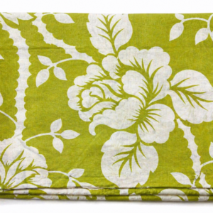 Mehandi Floral Printed Cotton Dress Fabric (3.5 Meter)