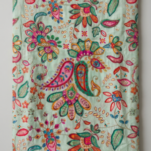 Pastel Multicolor Paisley Floral Cotton Blouse Fabric (1 Meter)