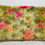 Floral Printed Cotton Blouse Fabric – Mehendi Green – 1 Meter