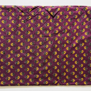 Floral Printed Cotton Blouse Fabric – Mehendi Purple – 1 Meter