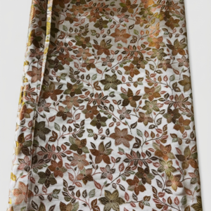 Floral Vine Printed Silk Fabric – 1 Meter