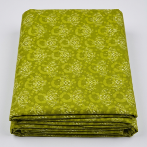 Printed Cotton Fabric– Mehandi Tone Traditional Motif (3.5 Meter) – F8