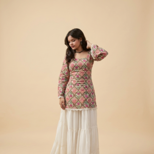 Designer Printed Cotton Kurti by Radha Fashions