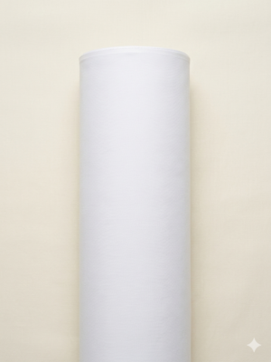 White Can-Can Fabric Roll (4 Meter)