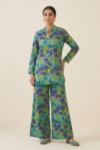 Designer Floral Printed Cotton Co-ord Set by Radha Fashions