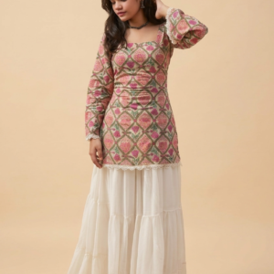 Designer Printed Cotton Kurti by Radha Fashions