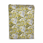 Yellow Paisley Printed Soft Cotton Fabric for Designer Wear