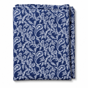 Blue Paisley Floral Printed Cotton Fabric