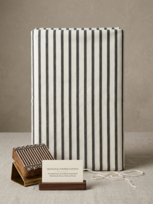 Black & White Striped High Quality Cotton Fabric