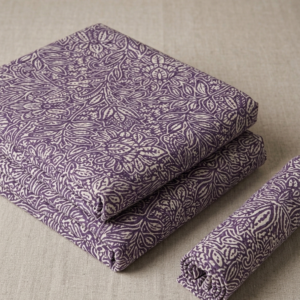Lavender Floral Printed Soft Cotton Fabric
