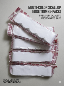 Premium Bukrum Fusing Trim – 1.5 Inch Scallop Edge