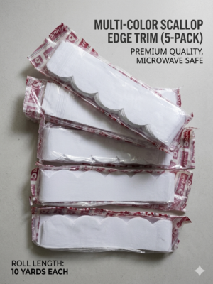 Premium Bukrum Fusing Trim – 1.5 Inch Scallop Edge