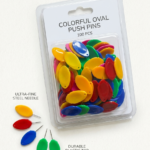 Colorful Oval Push Pins