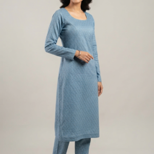 Gray Soft Cotton Printed Straight Kurta Pant Set for Women – RW21