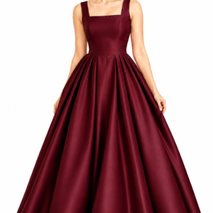 Royal Look Jaquard Satin Flared Gown for Women – RW53
